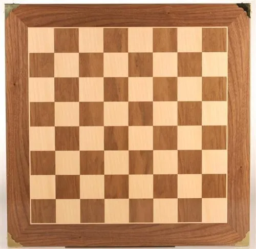 20" Master Chessboard with Brass Corners