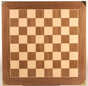 20" Master Chessboard with Brass Corners