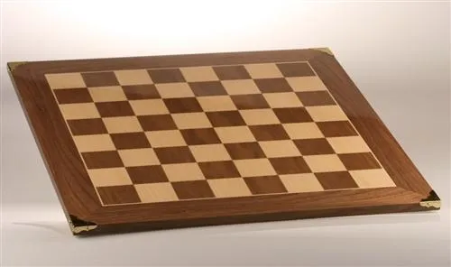 20" Master Chessboard with Brass Corners