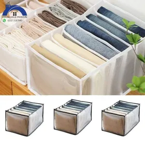 7 Grids Pants Organizer (Large Size)(Pack Of 3)