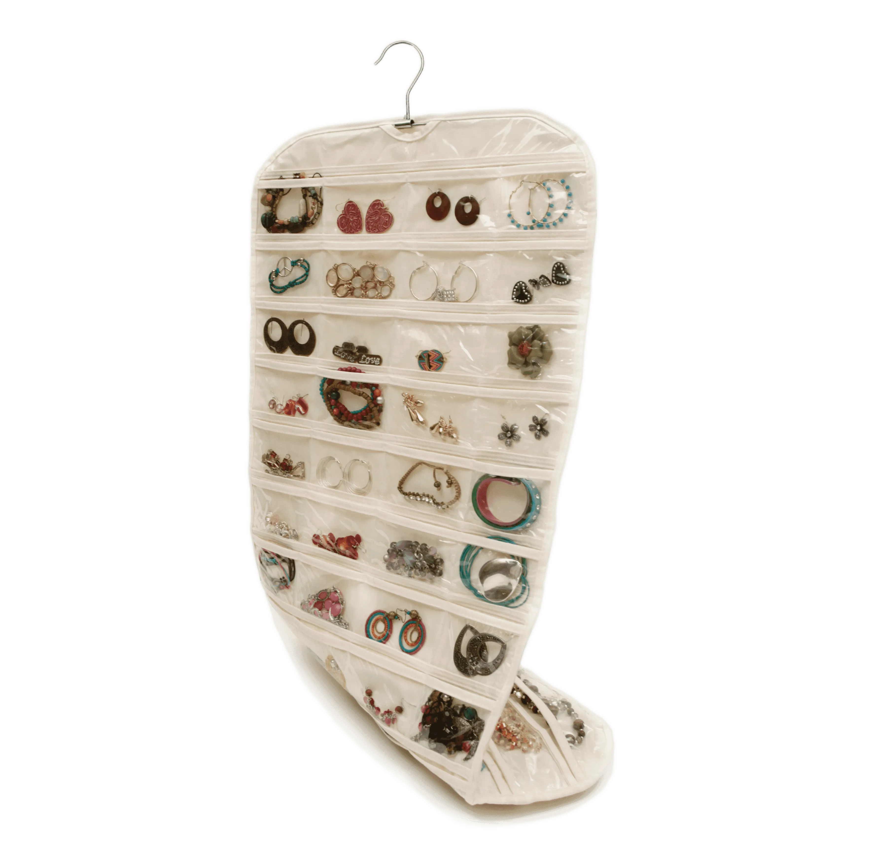 80 Pocket Hanging Jewelry Organizer