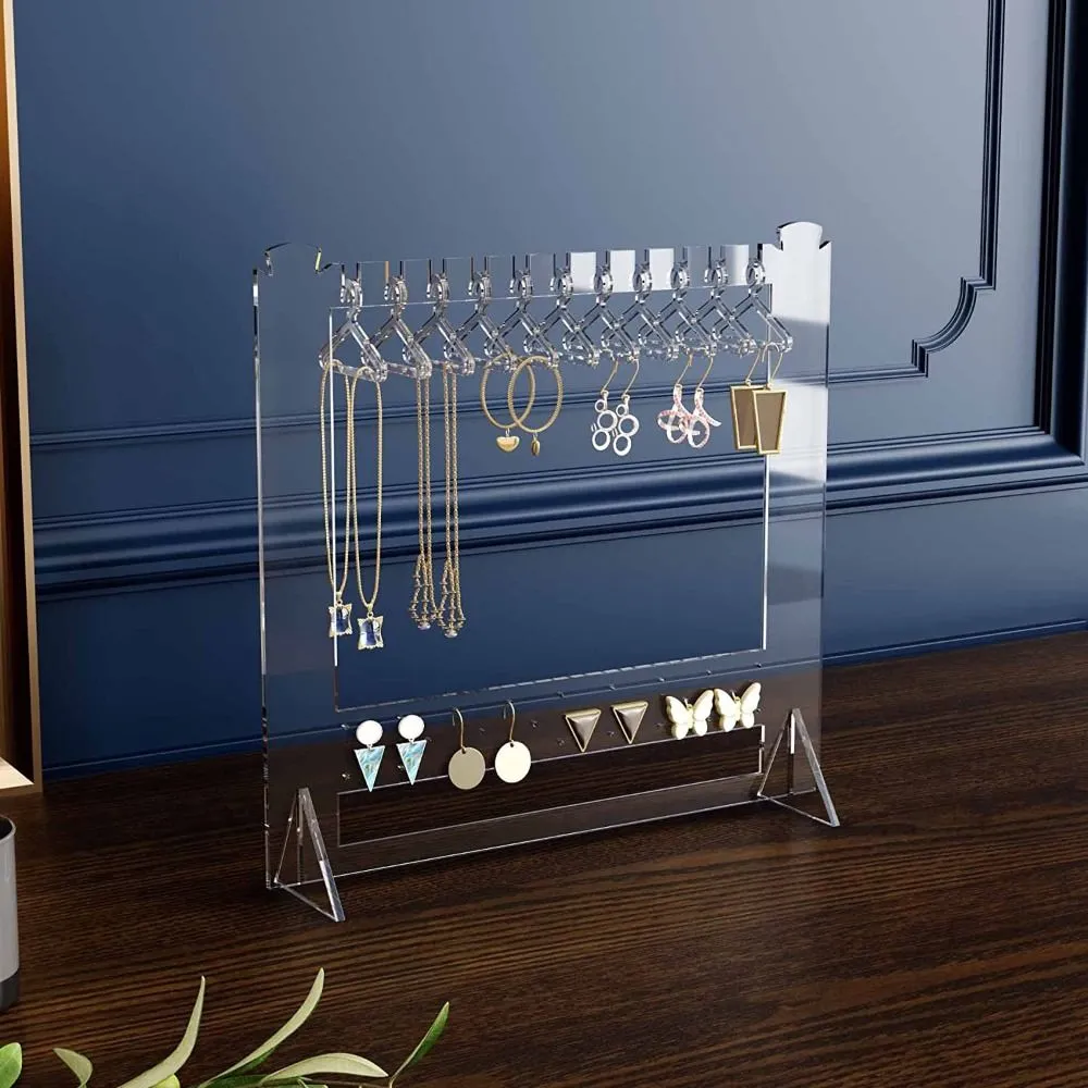 Acrylic Transparent Earrings Stand Organizer