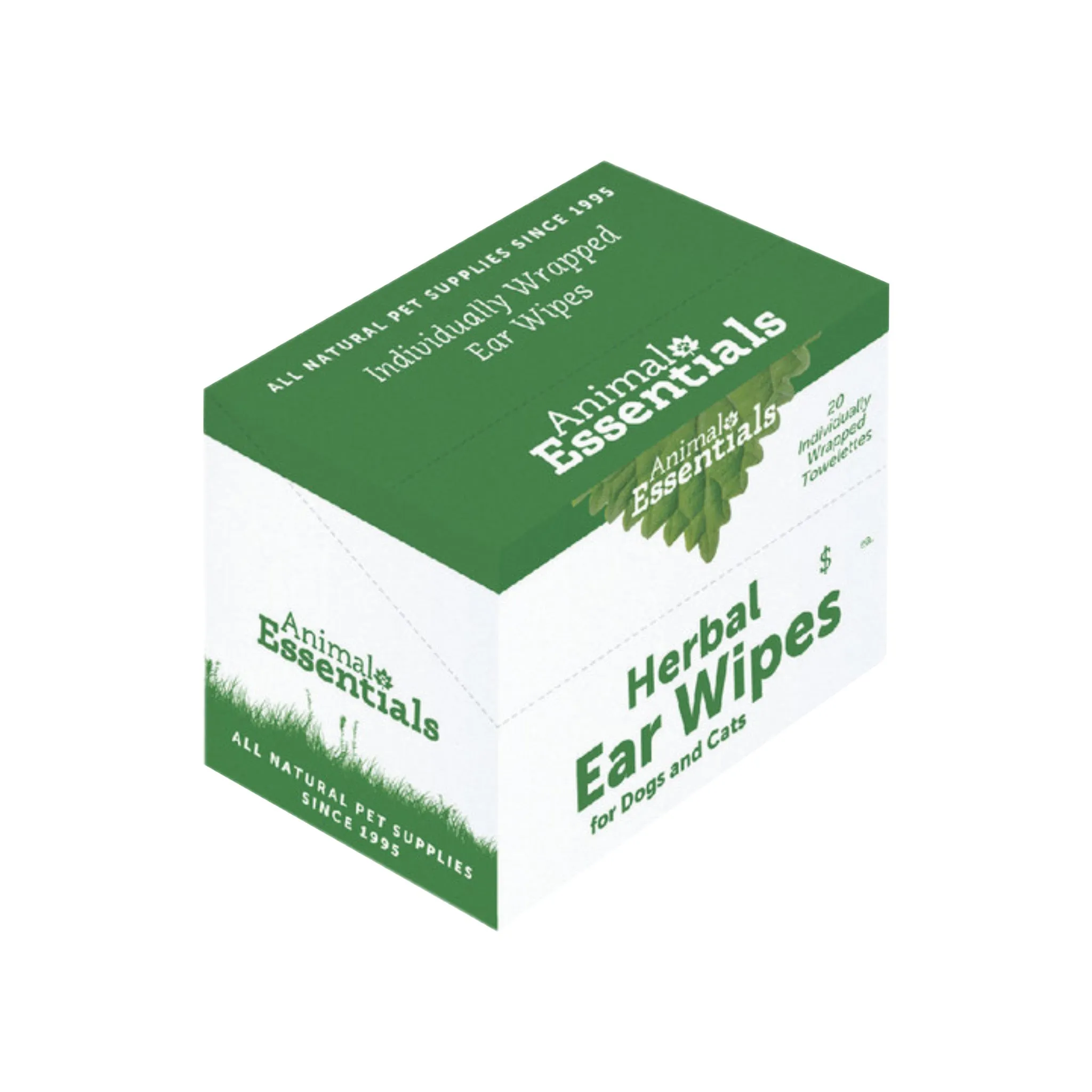 Animal Essentials Herbal Ear Wipes for Dog & Cats