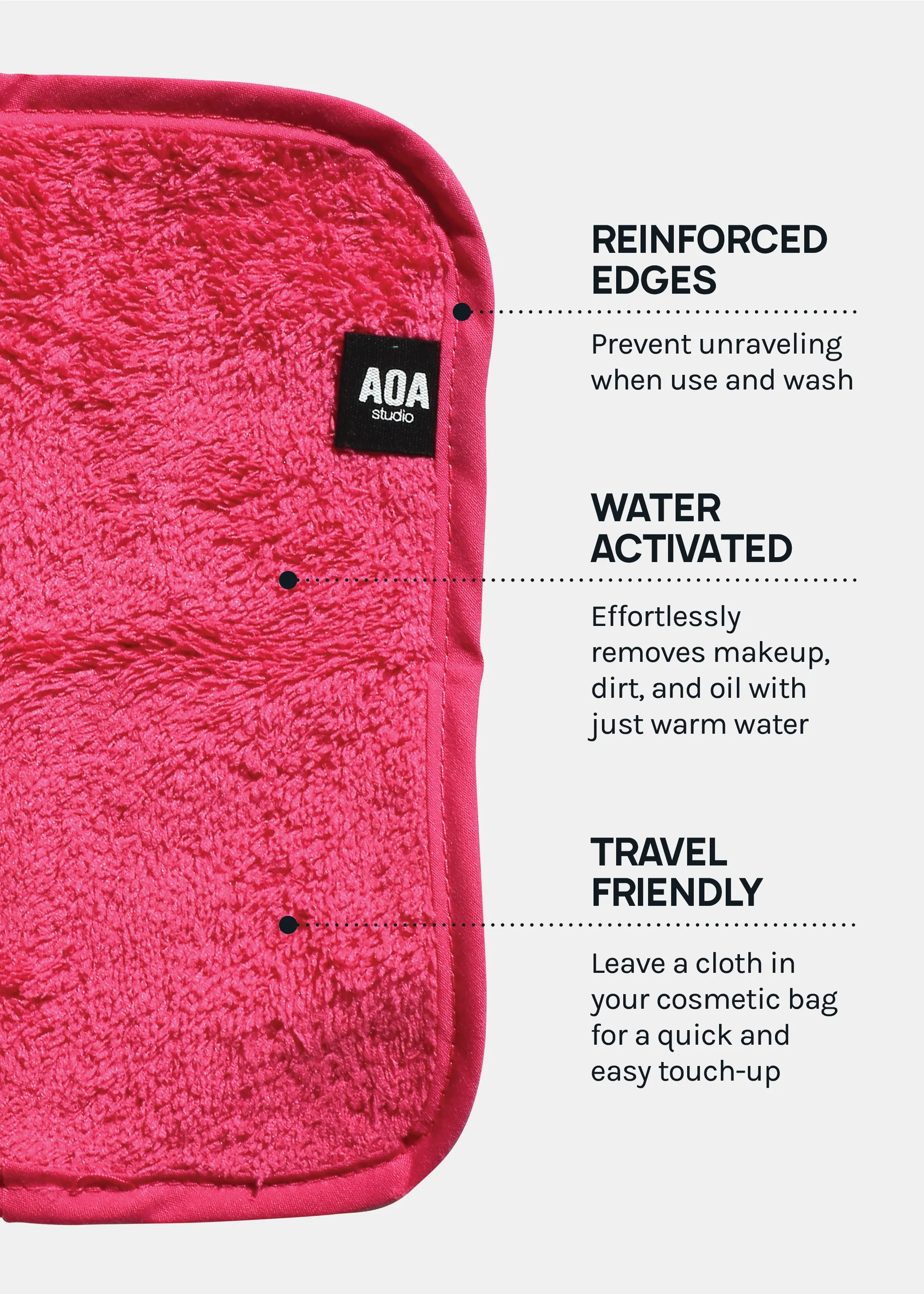 AOA Microfiber Washcloth Towel