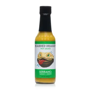 Bearded Dragon Hot Sauce Serrano   Garlic   Onion