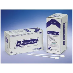 Birchwood Scopettes Jr Large-Tip Applicators Single Ended Swab, 8", Paper Handle, 500/Cs