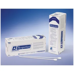 Birchwood Scopettes Large-Tip Applicators Single Ended Procto Swab, 16", Plastic Handle, 100/Bx, 12 Bx/Cs