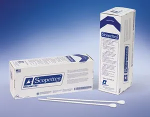 Birchwood Scopettes Large-Tip Applicators Single Ended Procto Swab, 16", Sterile, 2/Pk, 50 Pk/Cs