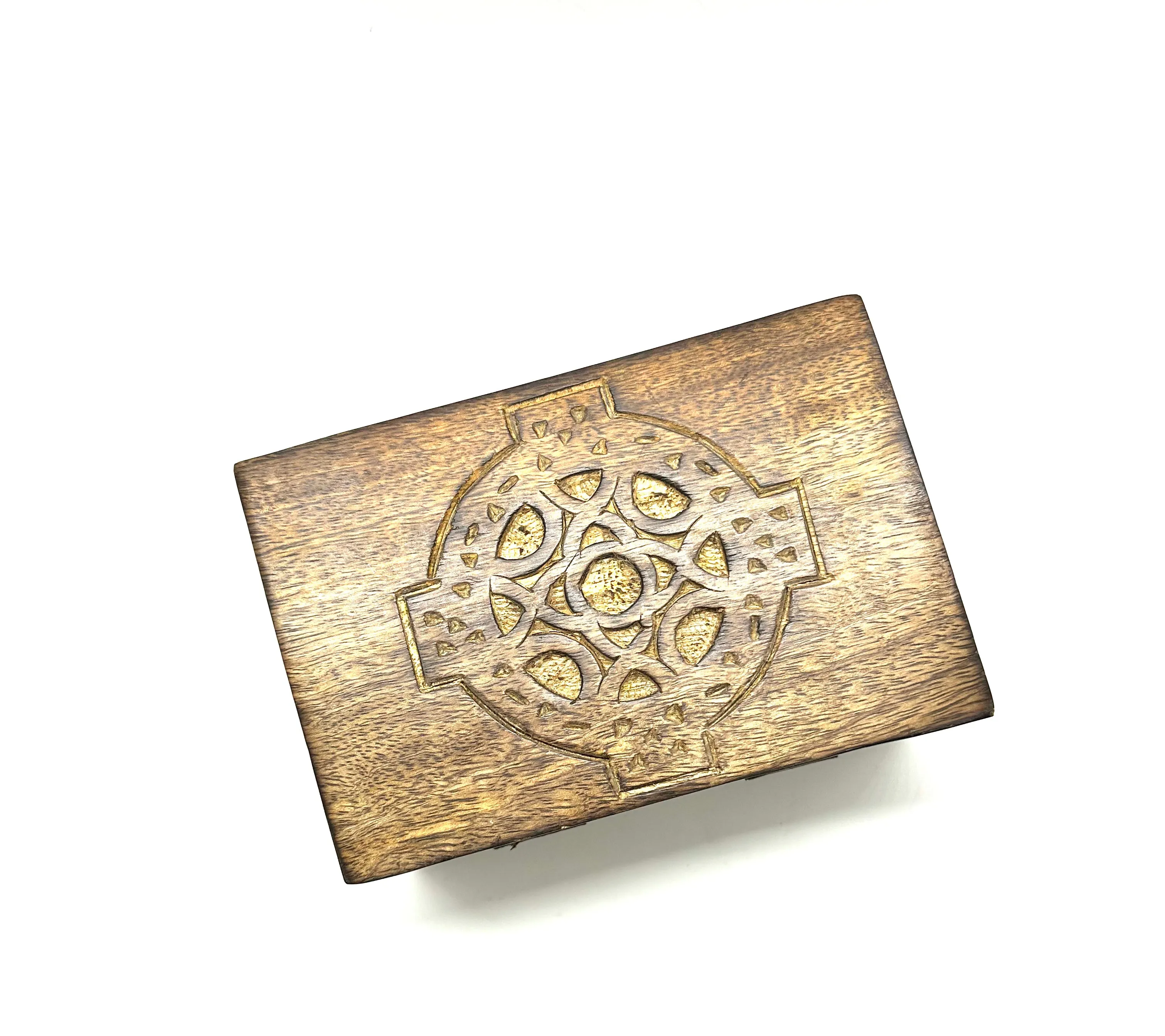 Celtic Cross Decorative Wood Box