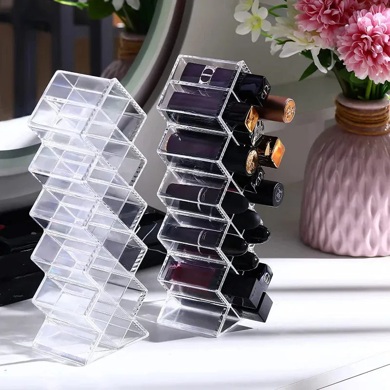 Clear Lipstick Acrylic Organizer