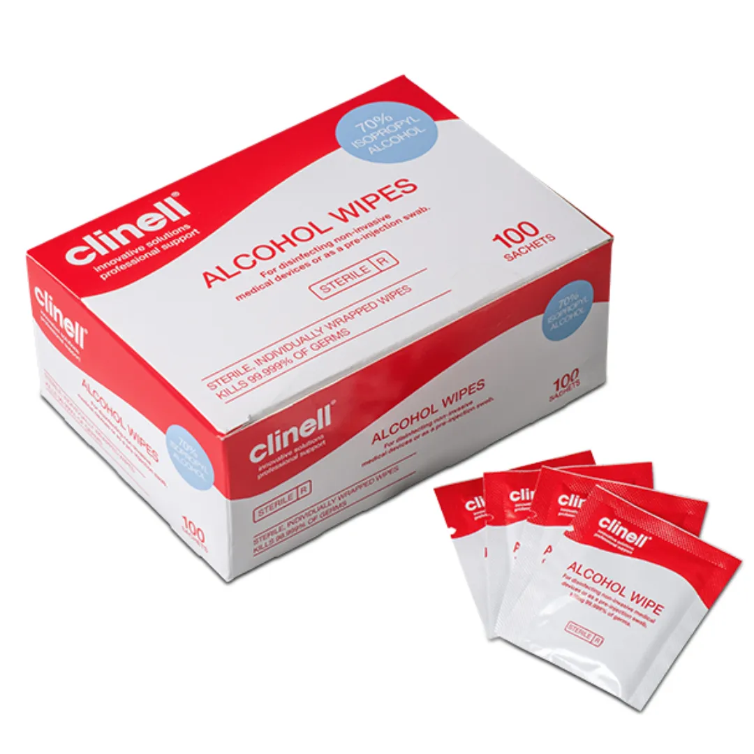 Clinell Alcohol Wipes Sterile Sachets