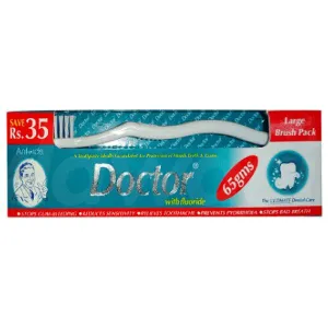 DOCTOR TOOTH PASTE WITH BRUSH LARGE 65GM