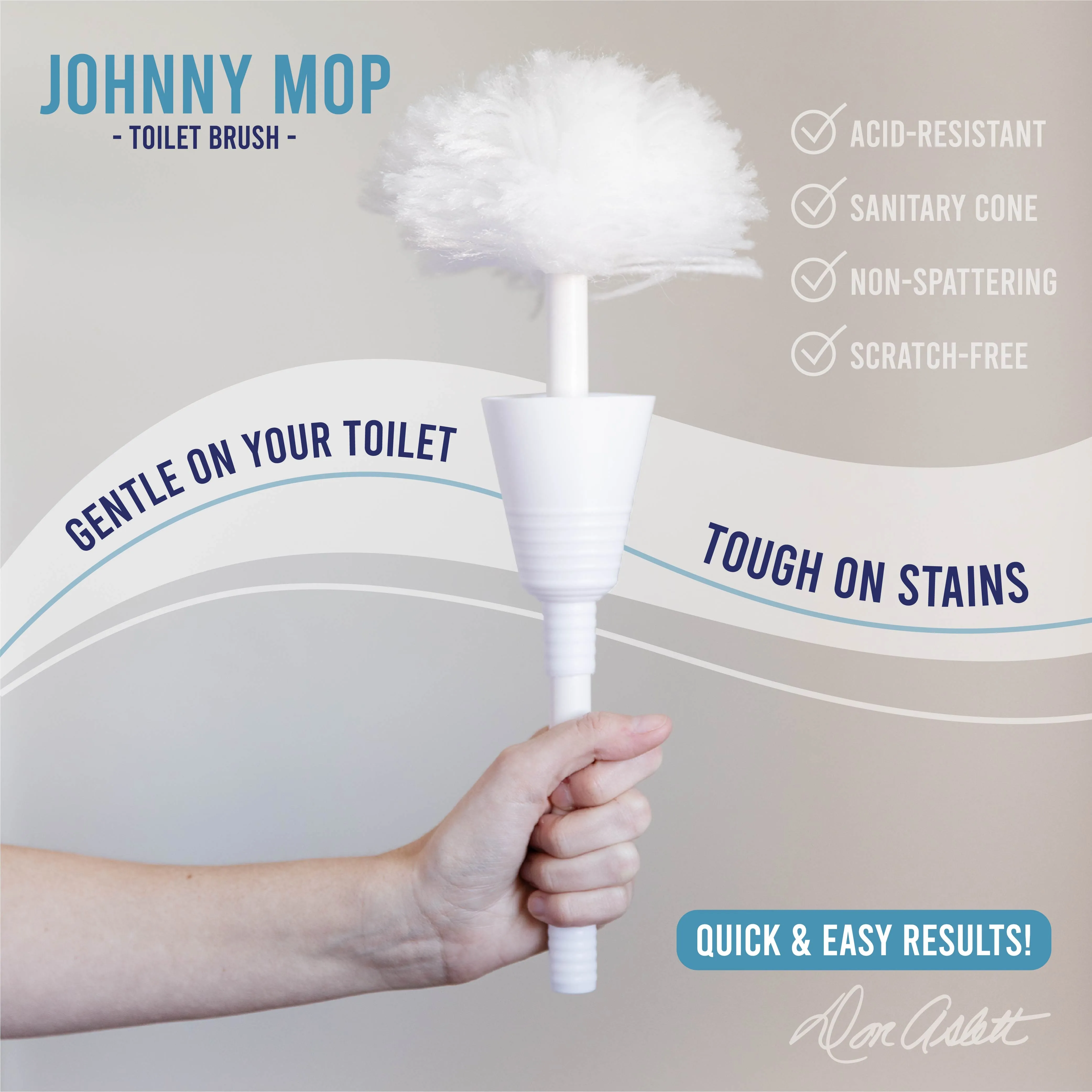 Don Aslett Safety Foam Toilet Kit - Clean Like A Pro