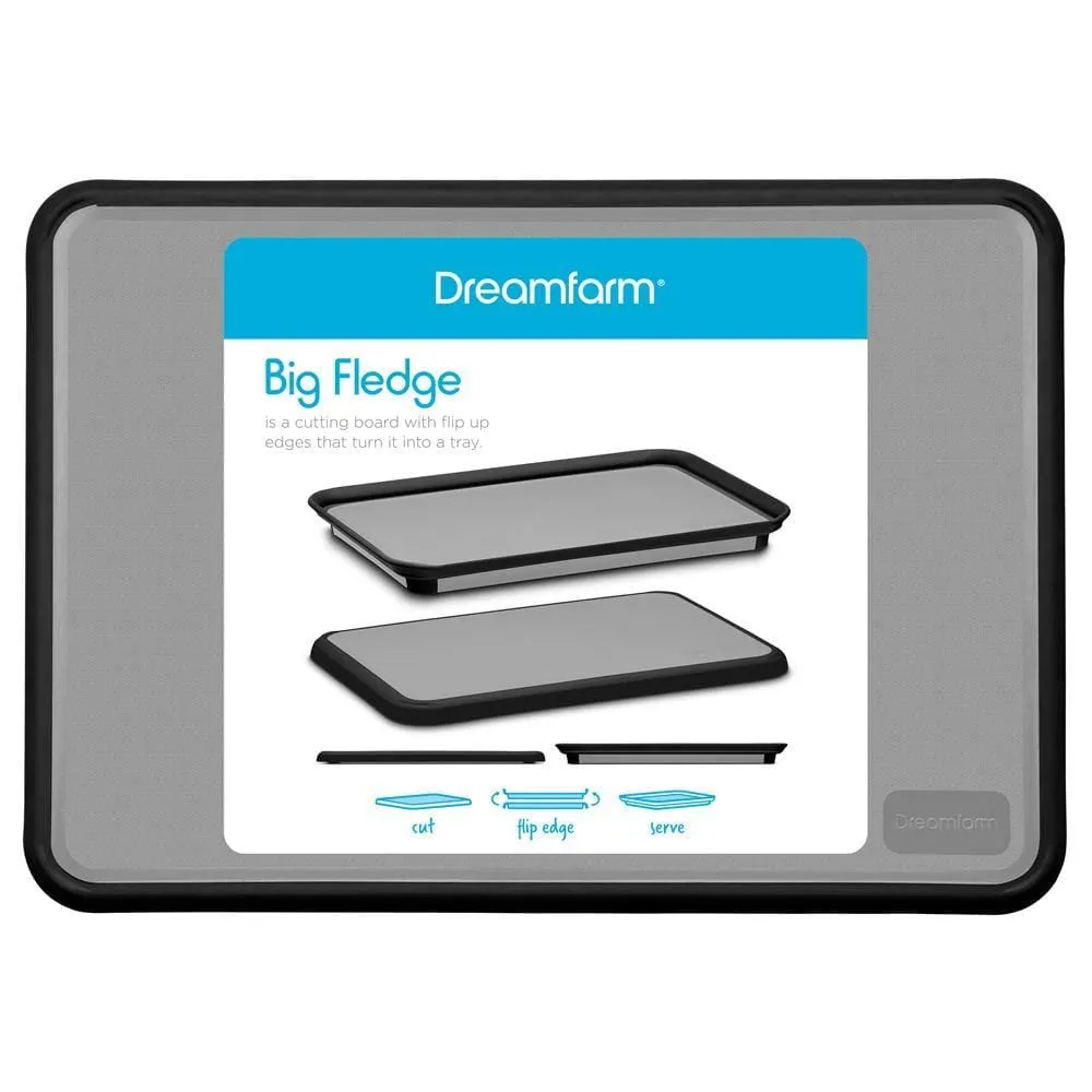 Dreamfarm Fledge Big Chopping Board Black