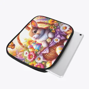 iPad Sleeve - Easter, Rabbit in Basket, awd-617