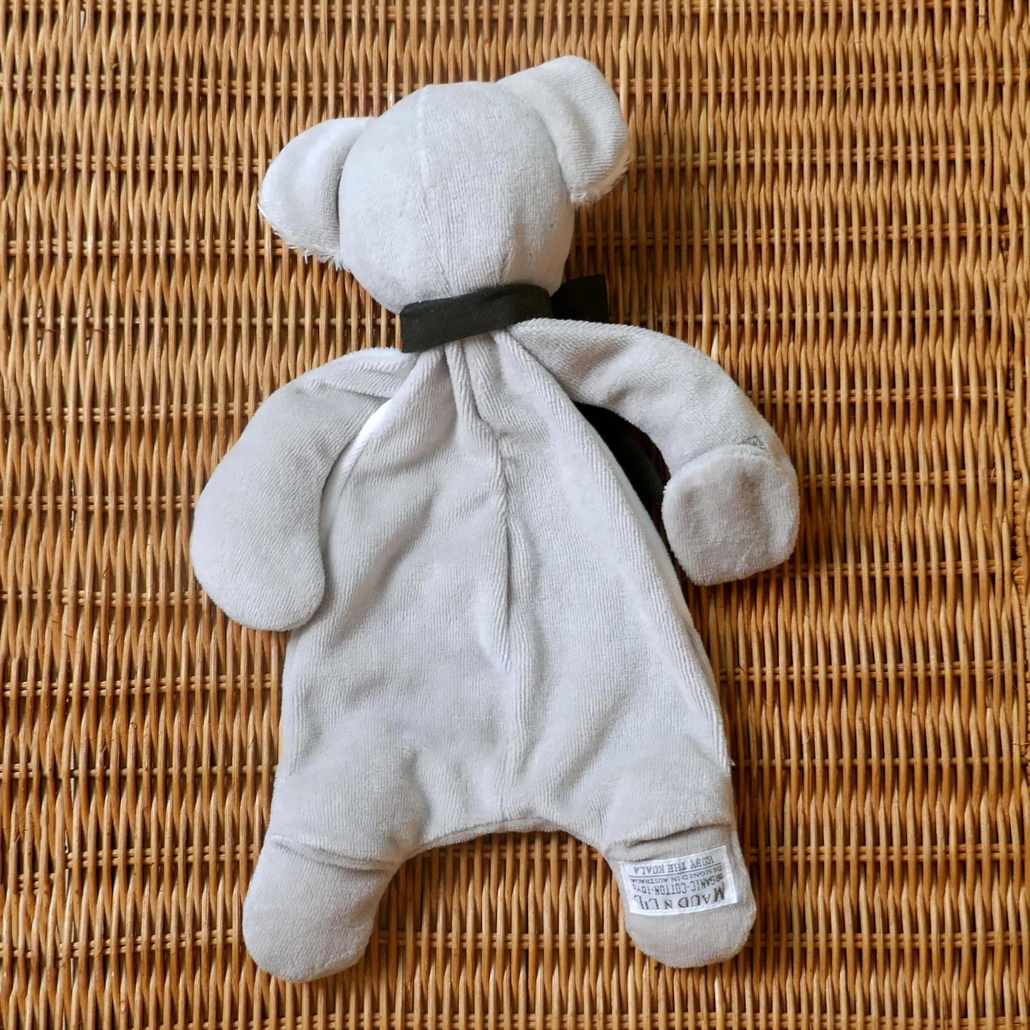 Koala Comforter Toy - Organic Cotton - Baby Gift Boxed - Ash Grey/ White - 30cm