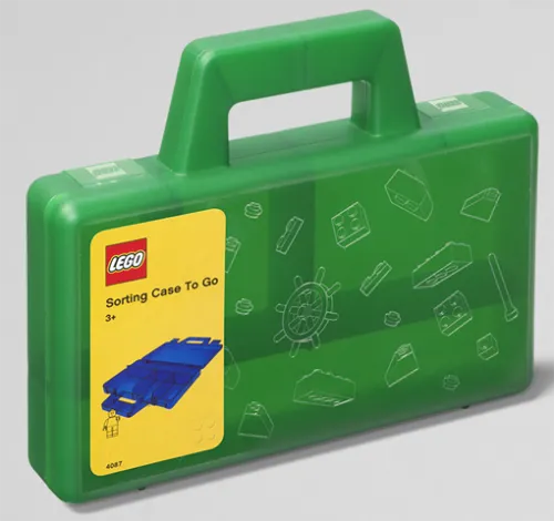 Lego Sorting case To Go - Transparent - Green