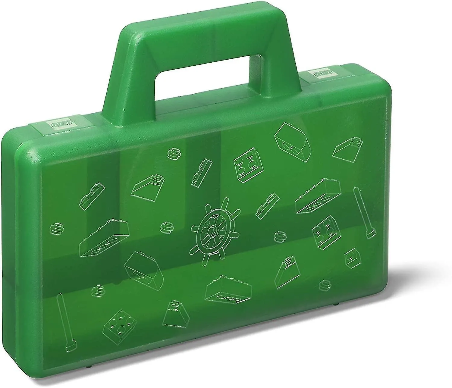 Lego Sorting case To Go - Transparent - Green