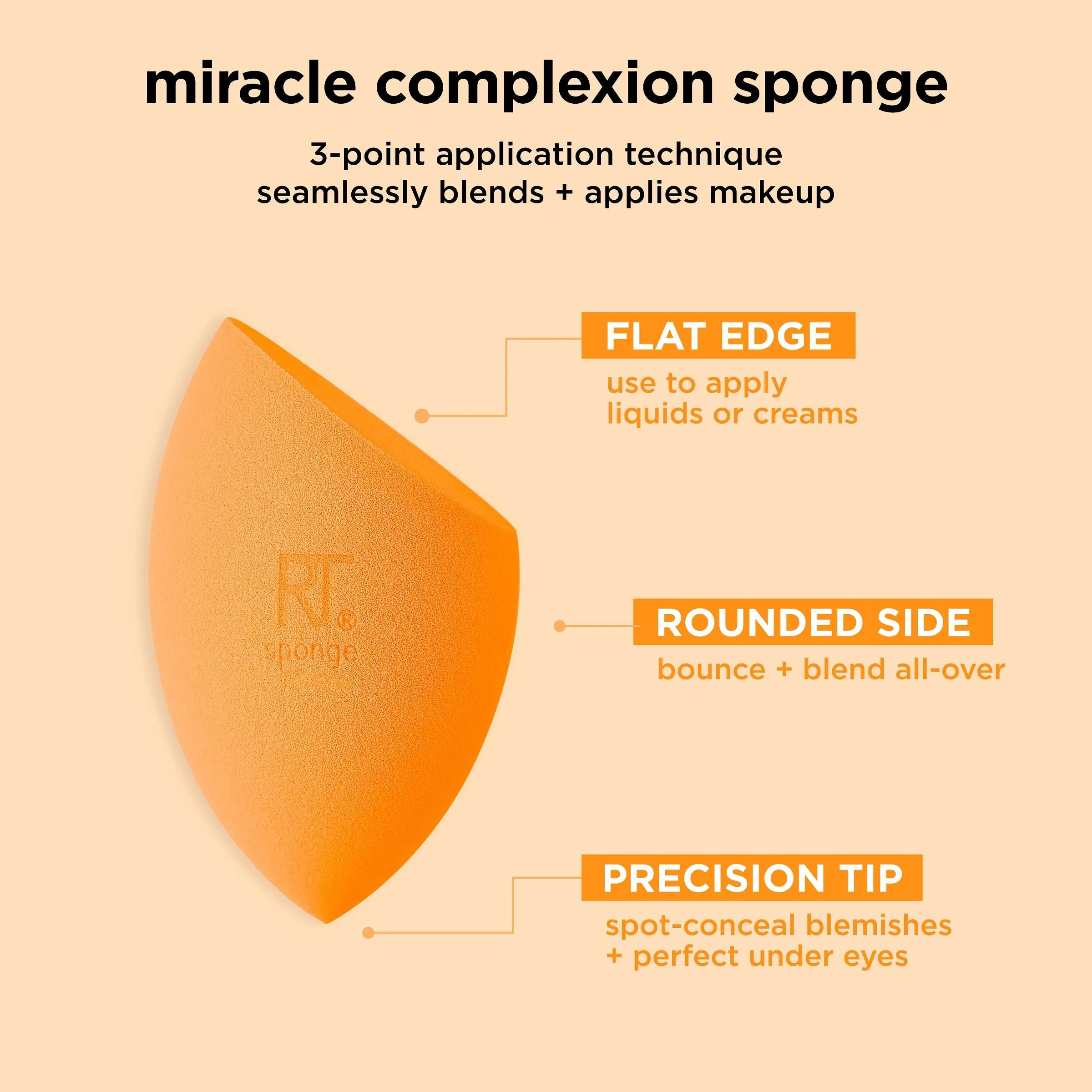 Miracle Complexion Sponge Makeup Blender   Travel Case