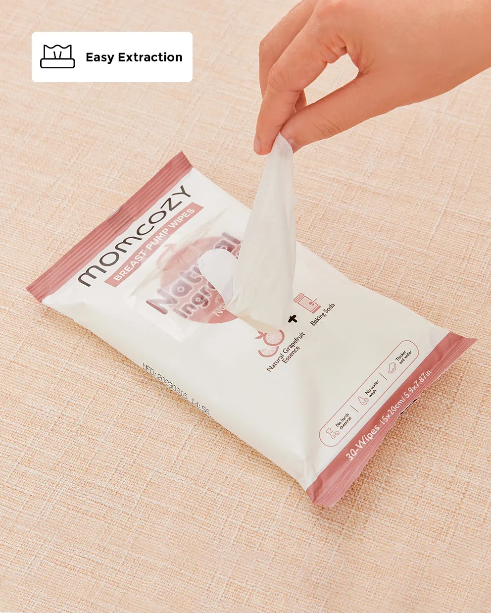 Natural Breast Pump Wipes - Safe & Convenient