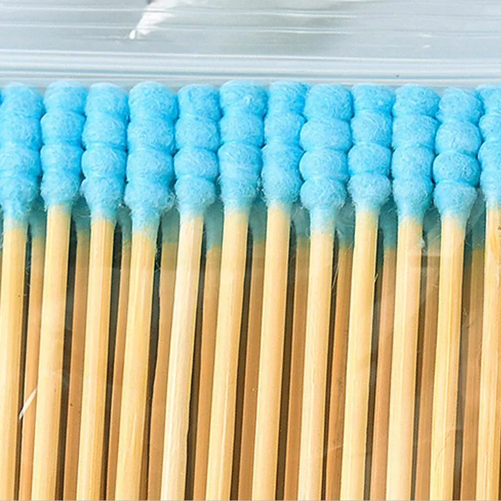 (NET)  100Pcs Double Head Disposable Makeup Cotton Swab