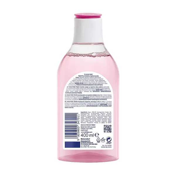 Rose Infused Nivea Micellar Water Makeup Remover - 400ml Gentle Cleansing Solution