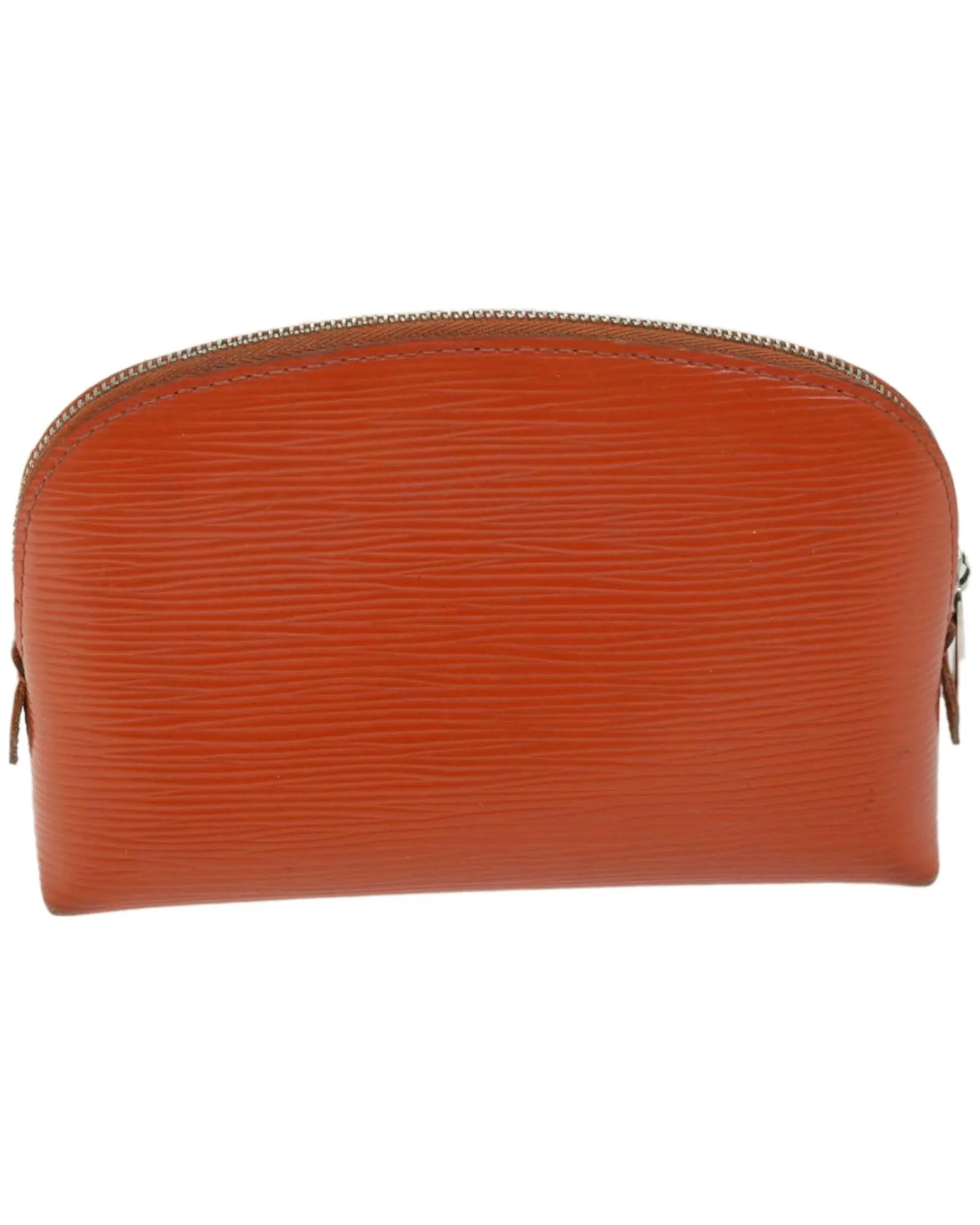 Orange Epi Pochette Cosmetic Pouch LV Auth