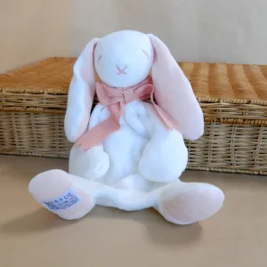 Pink Bunny Comforter Toy - Organic Cotton - Baby Gift Unboxed - 30cm