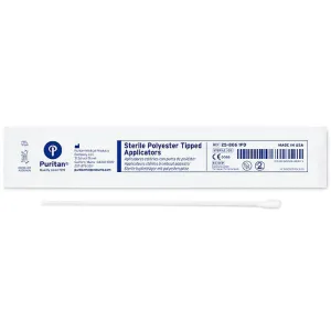 Polyester Tipped Specimen Collection Swab Applicator, Sterile by Puritan 100/Box