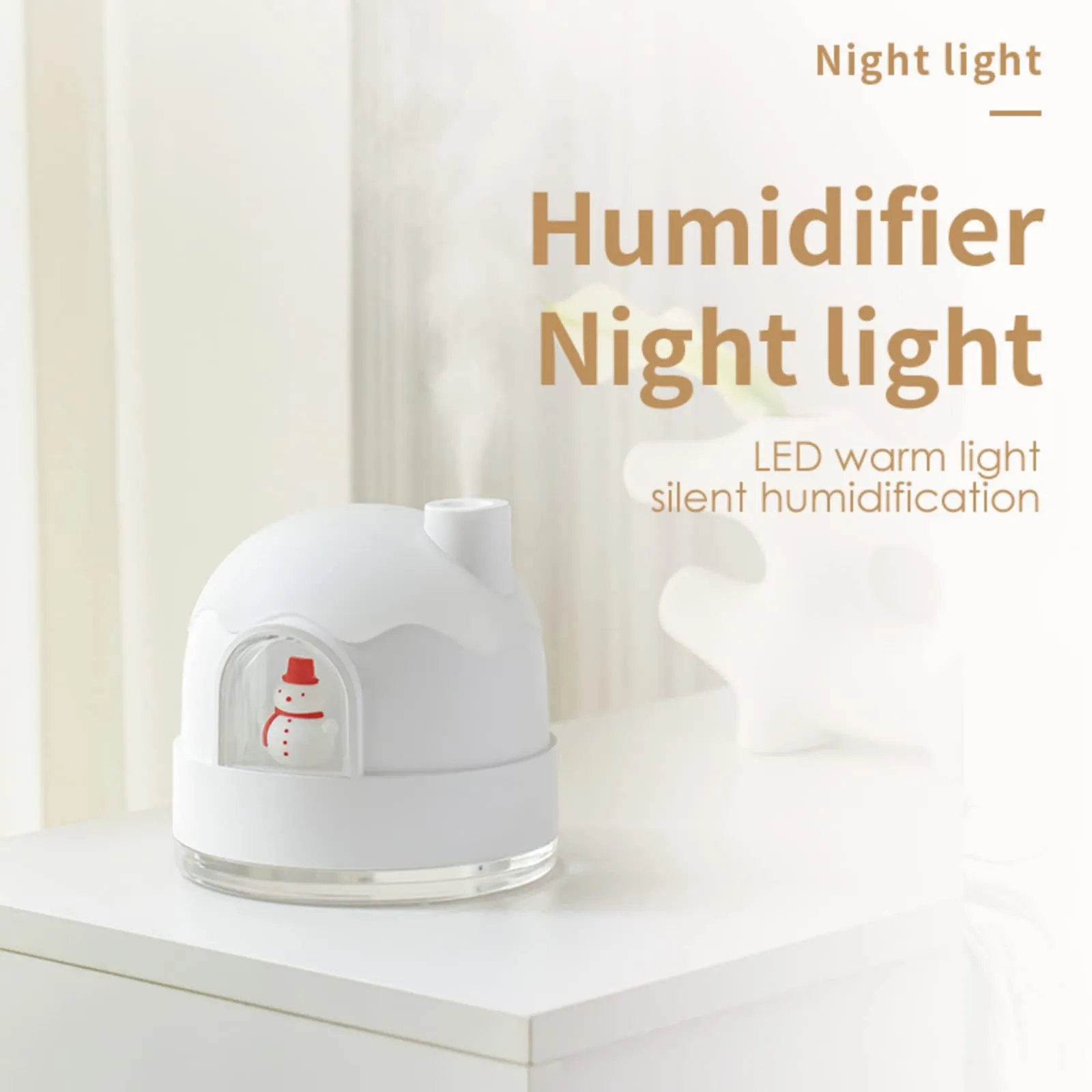 Snowman Humidifier Diffuser with Night Light