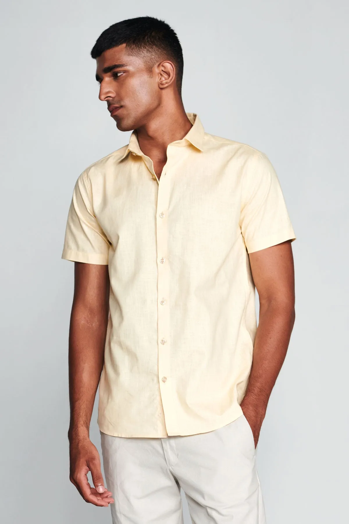 Soft Yellow Half Sleeves