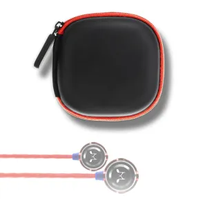 SoundMAGIC Earphone Hard Case - Black & Red