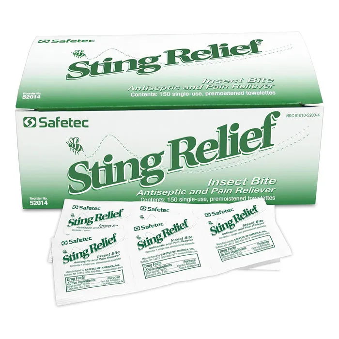 Sting Relief Insect Bite Relief Wipes 150/box