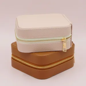 Travel Jewelry Case Vegan Leather