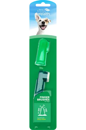 TropiClean Fresh Breath Finger Brushes for Pets