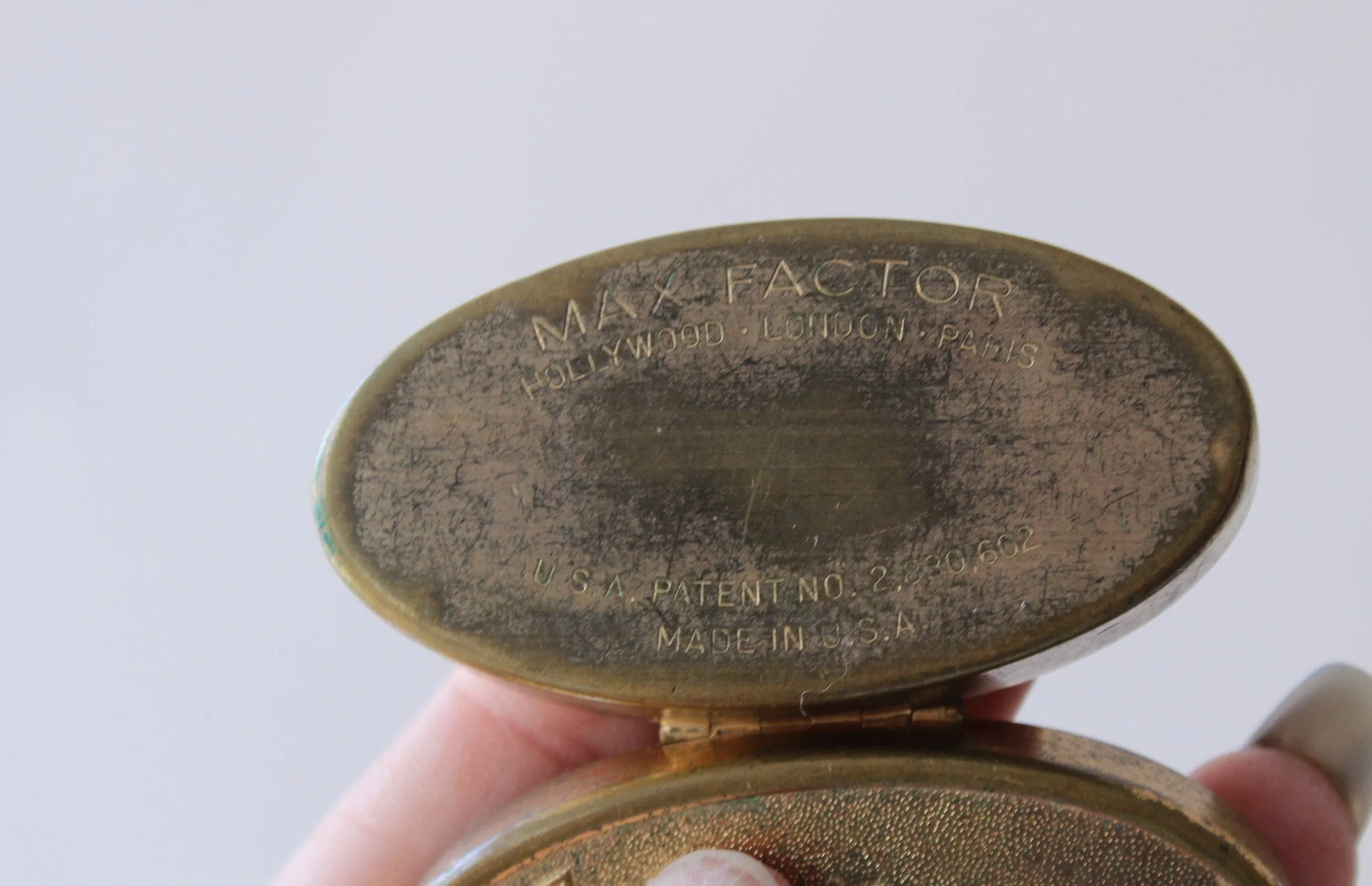 Vintage 1950s Max Factor Lipstick Holder Compact